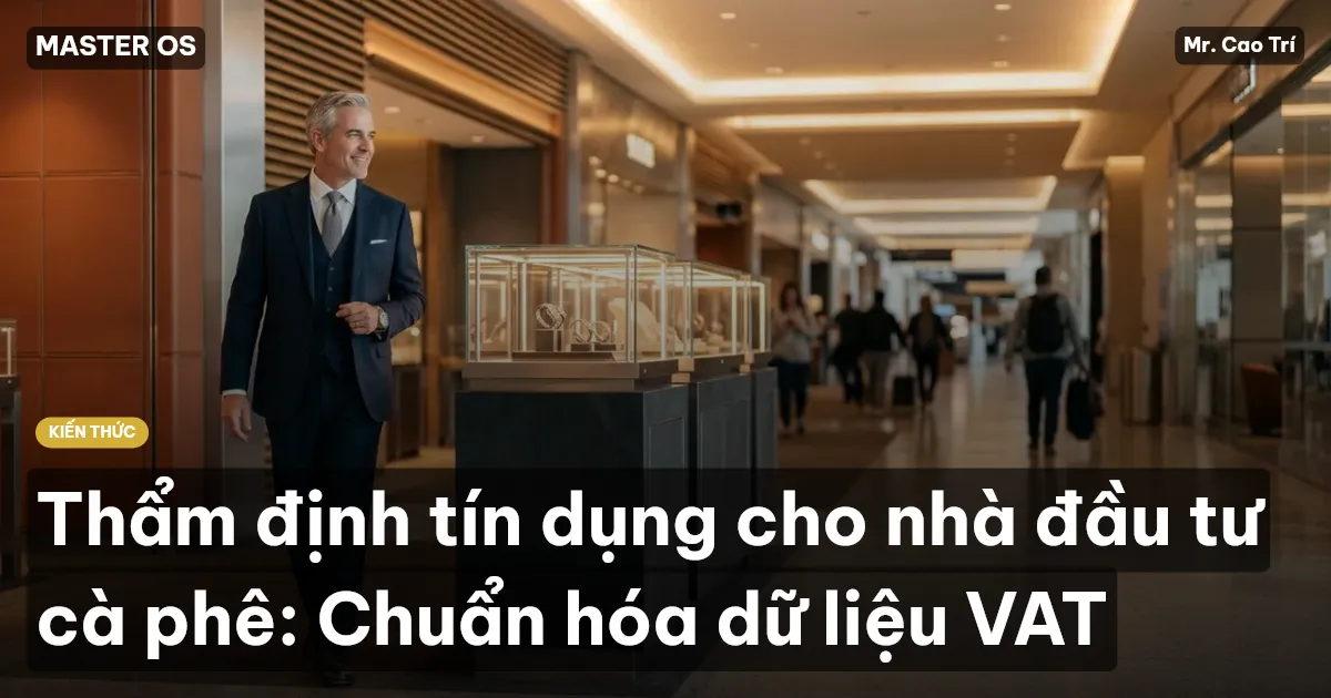 Thẩm định tín dụng cho nhà đầu tư cà phê: Chuẩn hóa dữ liệu VAT
