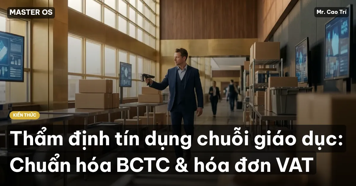 Thẩm định tín dụng chuỗi giáo dục: Chuẩn hóa BCTC & hóa đơn VAT