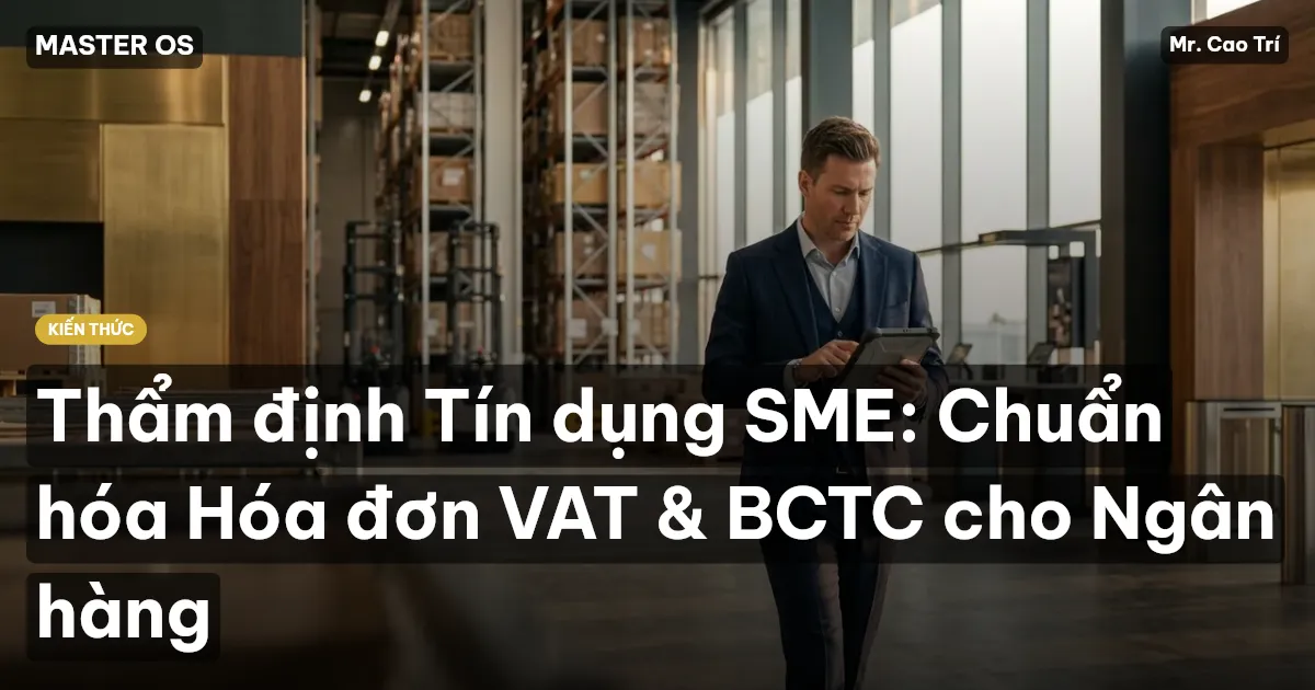 Thẩm định Tín dụng SME: Chuẩn hóa Hóa đơn VAT & BCTC cho Ngân hàng