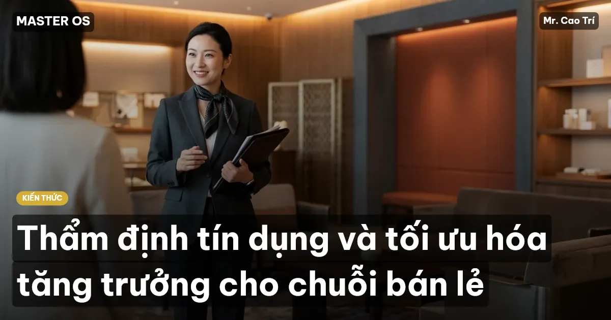 Thẩm định tín dụng và tối ưu hóa tăng trưởng cho chuỗi bán lẻ