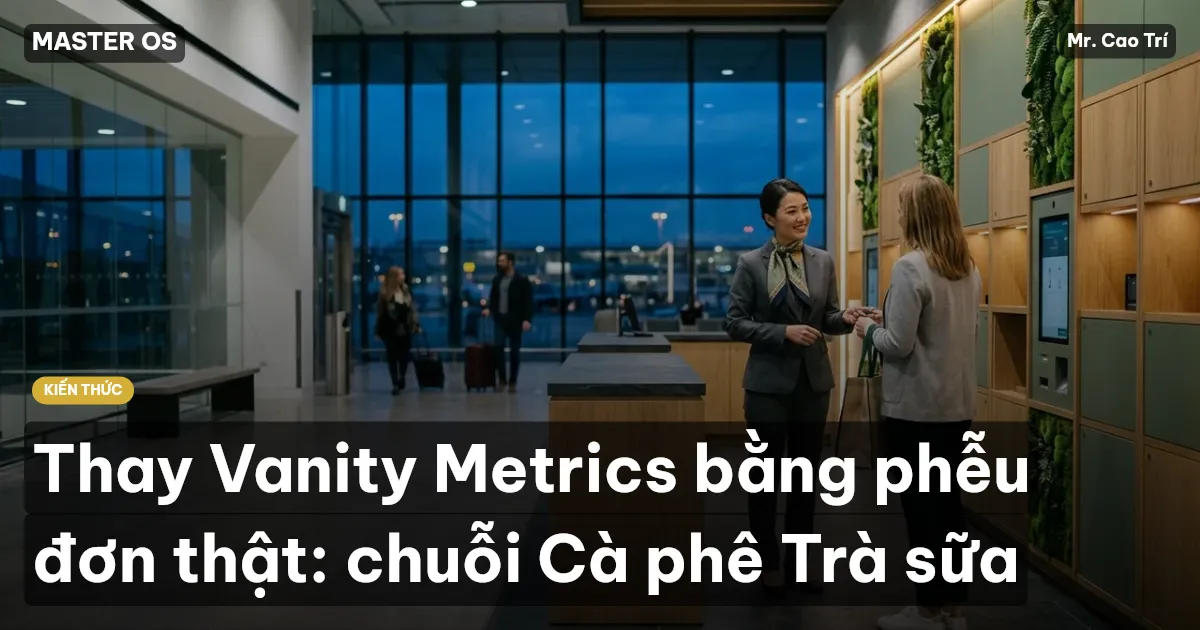 Thay Vanity Metrics bằng phễu đơn thật: chuỗi Cà phê Trà sữa