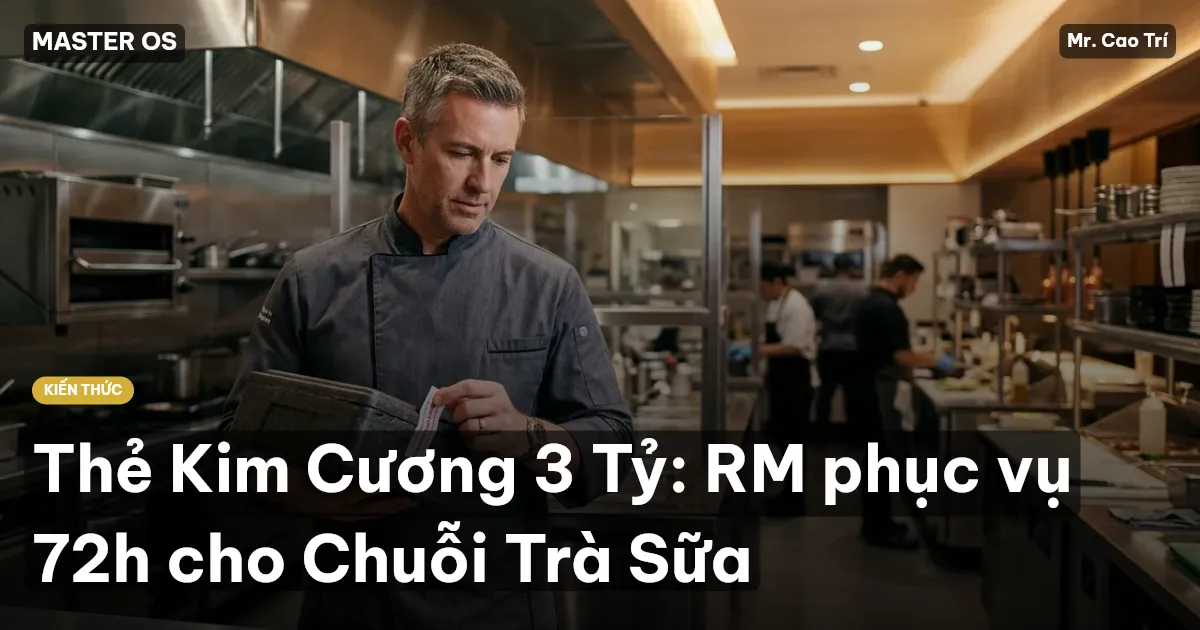Thẻ Kim Cương 3 Tỷ: RM phục vụ 72h cho Chuỗi Trà Sữa