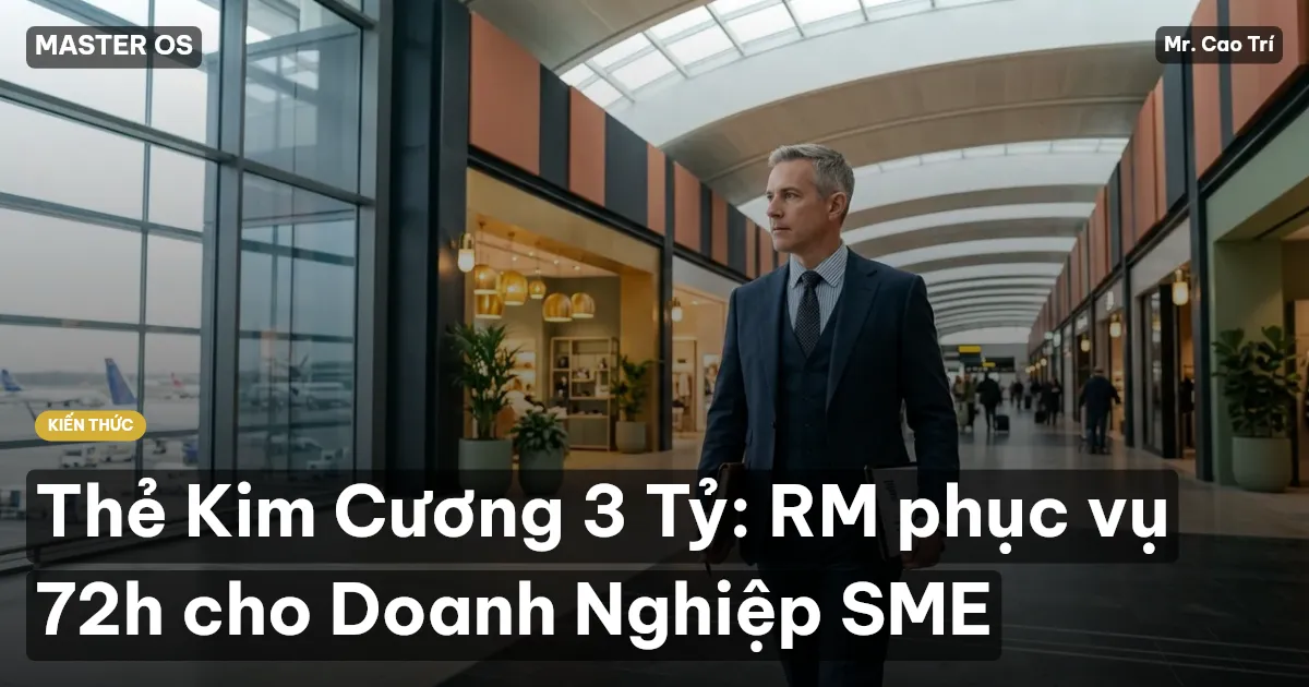 Thẻ Kim Cương 3 Tỷ: RM phục vụ 72h cho Doanh Nghiệp SME