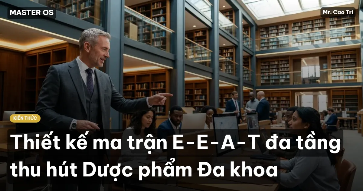 Thiết kế ma trận E-E-A-T đa tầng thu hút Dược phẩm Đa khoa