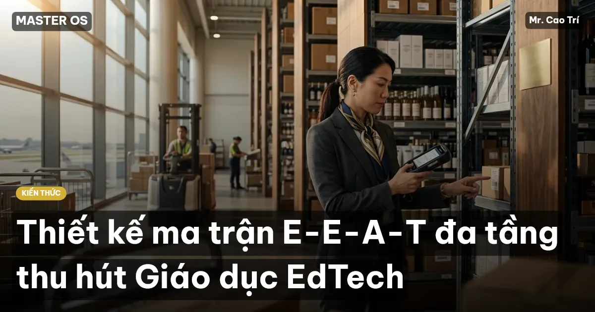 Thiết kế ma trận E-E-A-T đa tầng thu hút Giáo dục EdTech