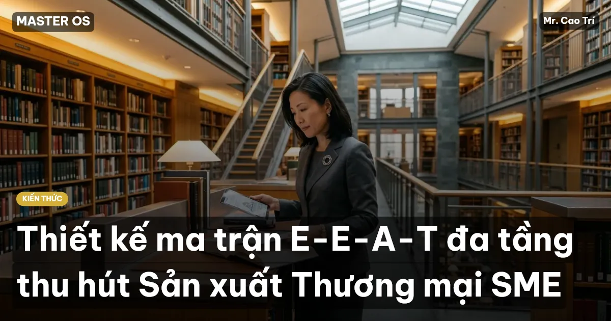 Thiết kế ma trận E-E-A-T đa tầng thu hút Sản xuất Thương mại SME