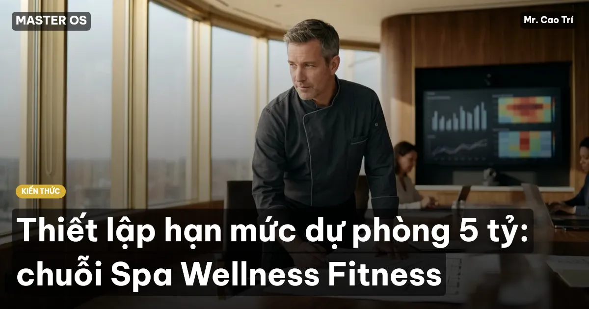 Thiết lập hạn mức dự phòng 5 tỷ: chuỗi Spa Wellness Fitness