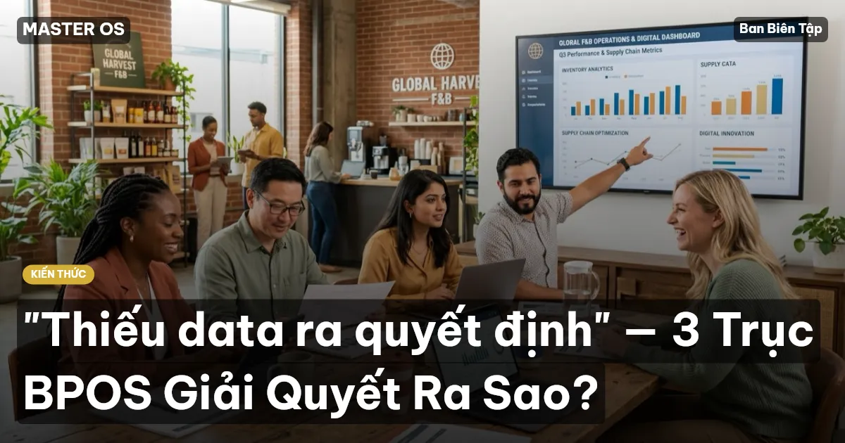 "Thiếu data ra quyết định" — 3 Trục BPOS Giải Quyết Ra Sao?