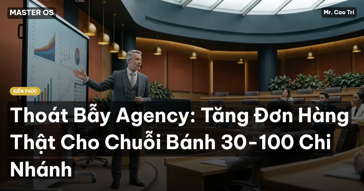 Thoát Bẫy Agency: Tăng Đơn Hàng Thật Cho Chuỗi Bánh 30-100 Chi Nhánh