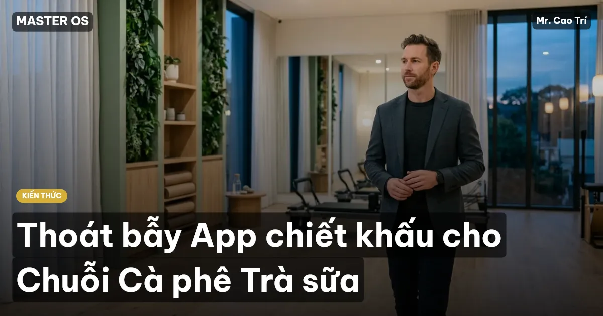 Thoát bẫy App chiết khấu cho Chuỗi Cà phê Trà sữa