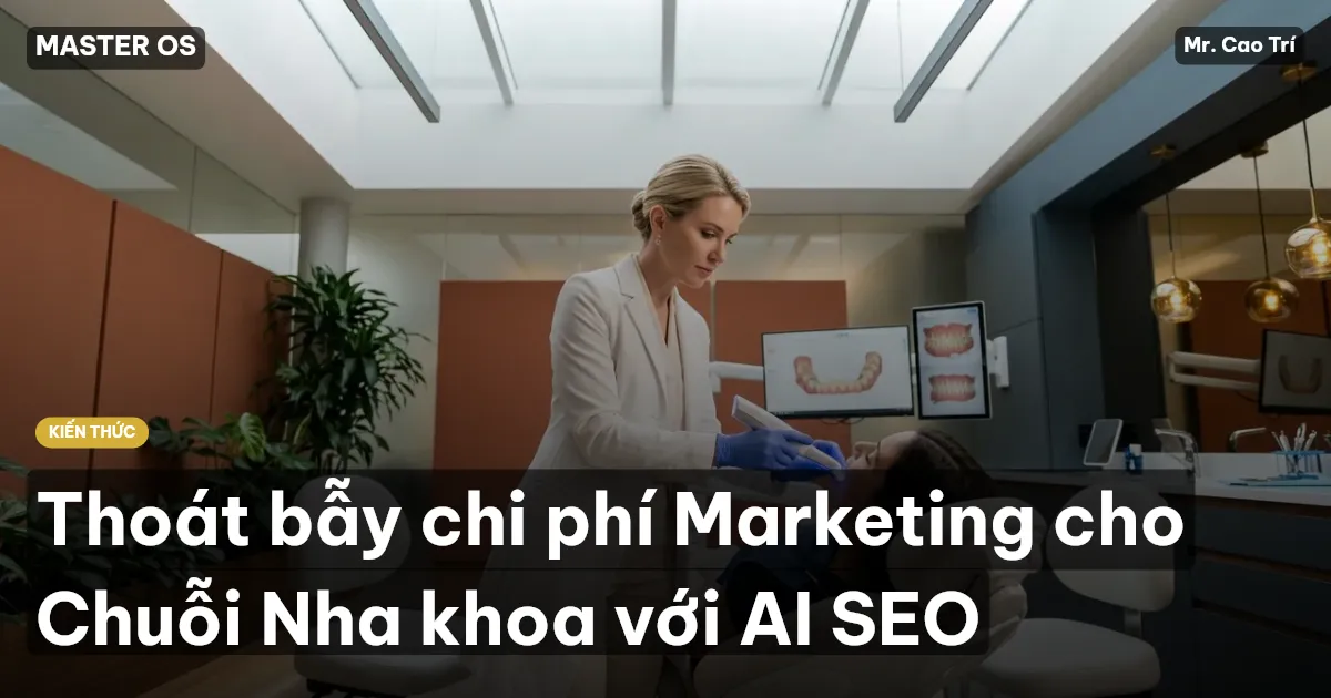 Thoát bẫy chi phí Marketing cho Chuỗi Nha khoa với AI SEO