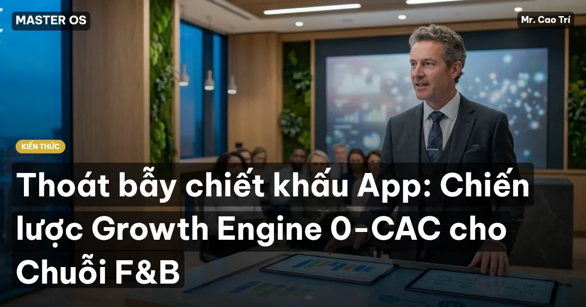Thoát bẫy chiết khấu App: Chiến lược Growth Engine 0-CAC cho Chuỗi F