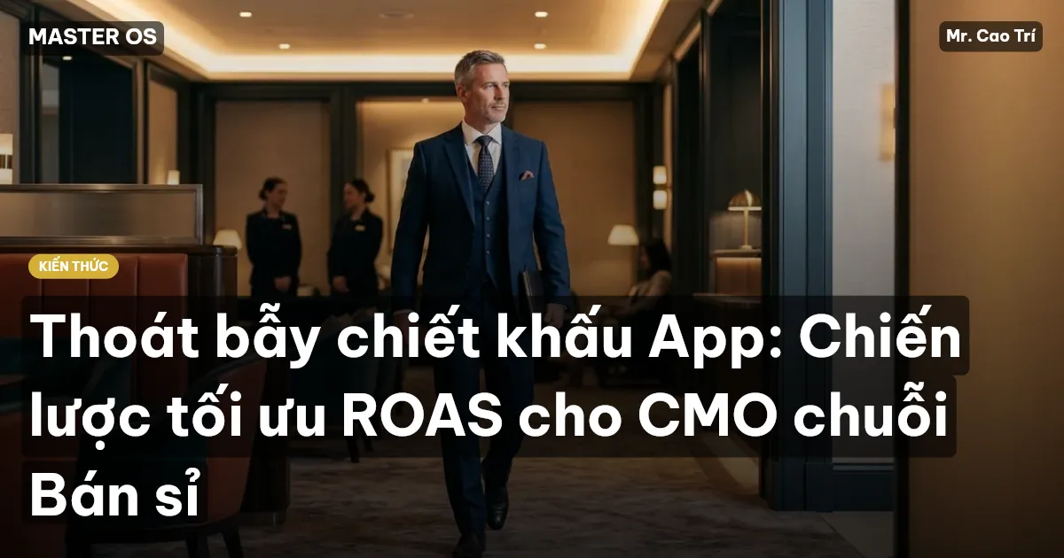Thoát bẫy chiết khấu App: Chiến lược tối ưu ROAS cho CMO chuỗi Bán sỉ