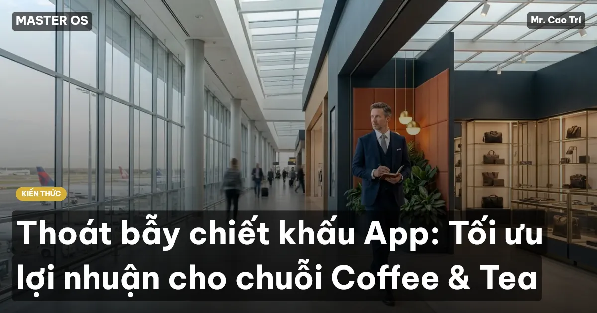 Thoát bẫy chiết khấu App: Tối ưu lợi nhuận cho chuỗi Coffee & Tea