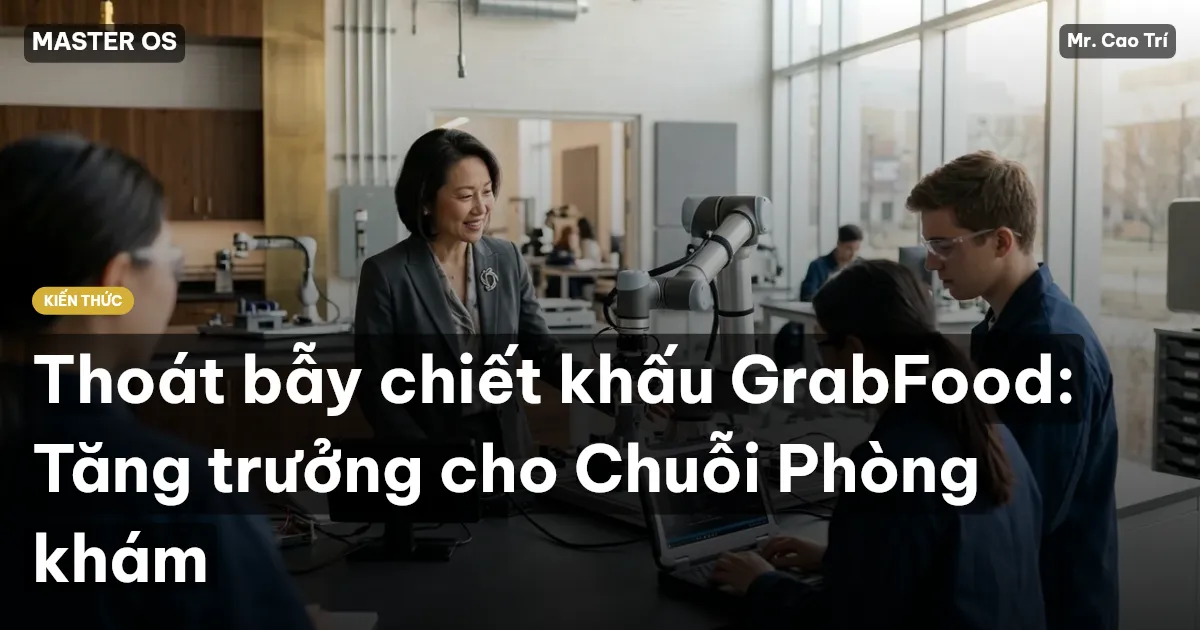 Thoát bẫy chiết khấu GrabFood: Tăng trưởng cho Chuỗi Phòng khám