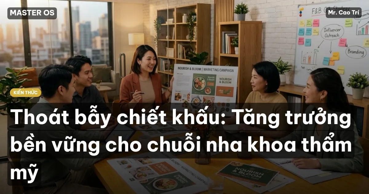 Thoát bẫy chiết khấu: Tăng trưởng bền vững cho chuỗi nha khoa thẩm mỹ