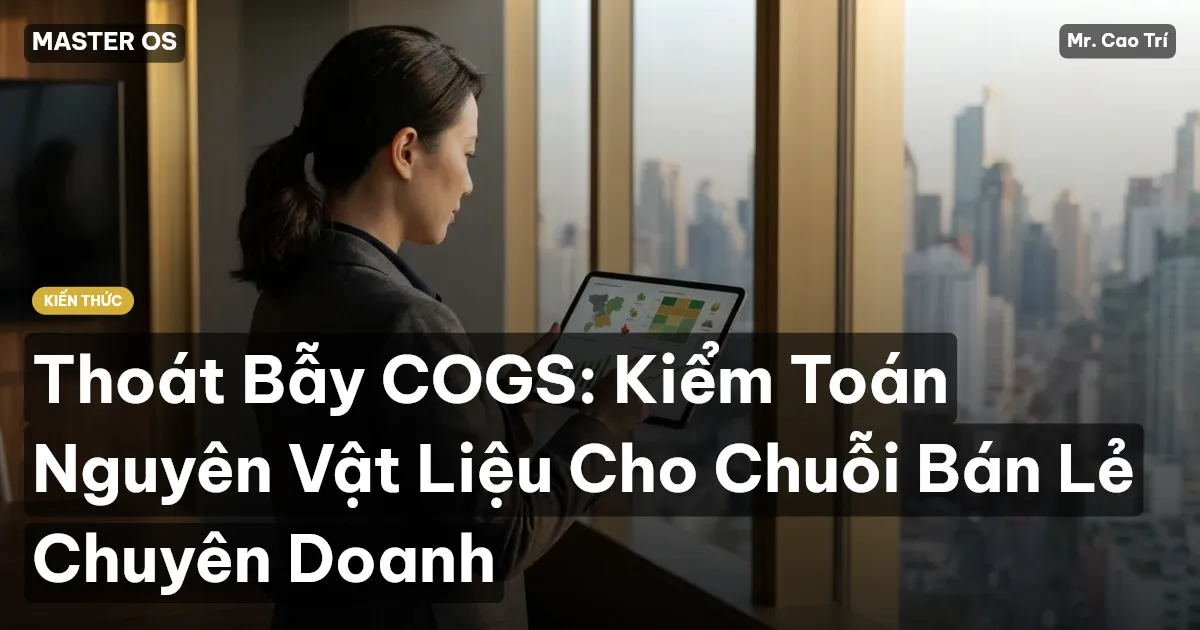 Thoát Bẫy COGS: Kiểm Toán Nguyên Vật Liệu Cho Chuỗi Bán Lẻ Chuyên Doanh