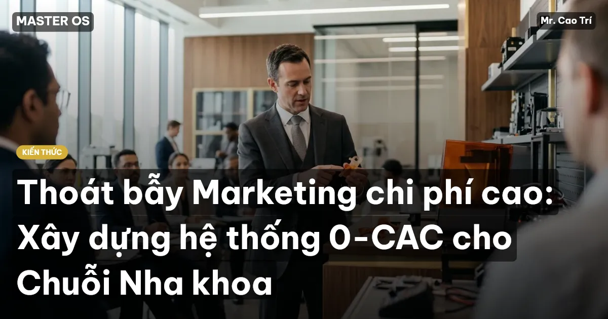 Thoát bẫy Marketing chi phí cao: Xây dựng hệ thống 0-CAC cho Chuỗi Nha khoa