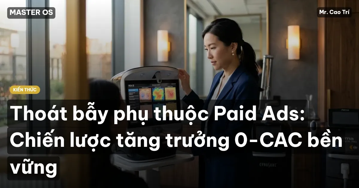 Thoát bẫy phụ thuộc Paid Ads: Chiến lược tăng trưởng 0-CAC bền vững