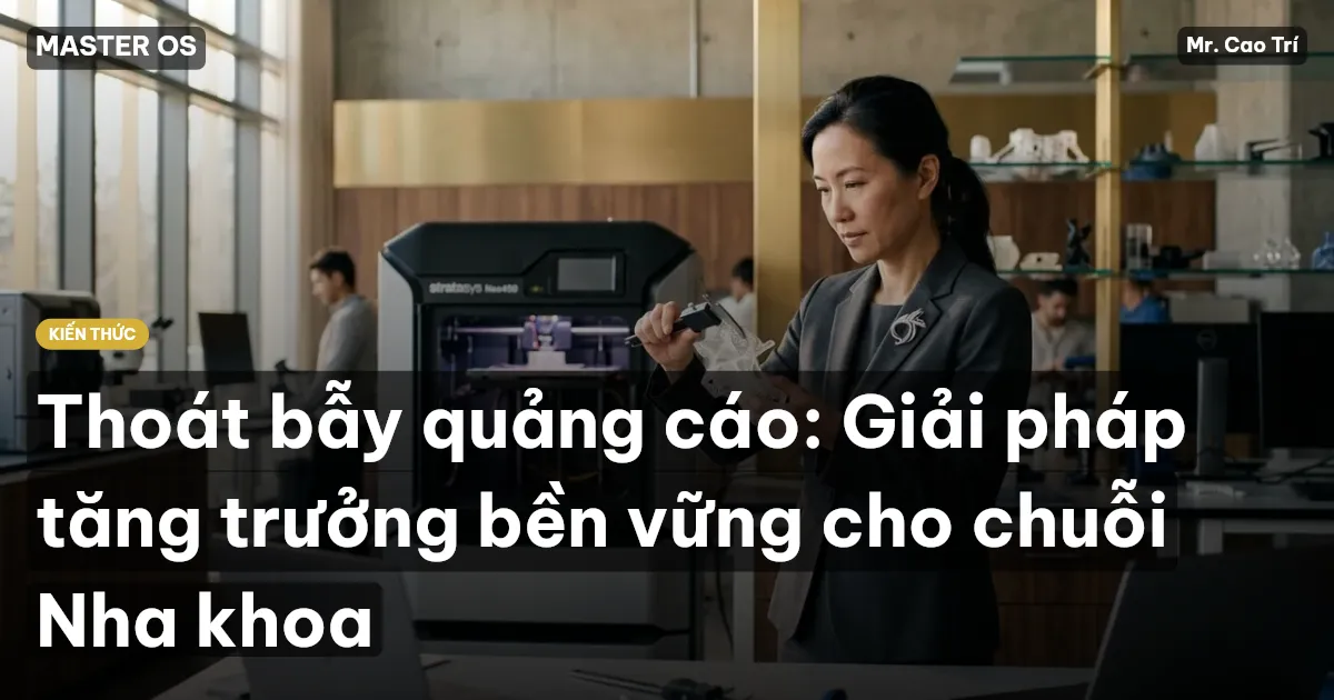 Thoát bẫy quảng cáo: Giải pháp tăng trưởng bền vững cho chuỗi Nha khoa