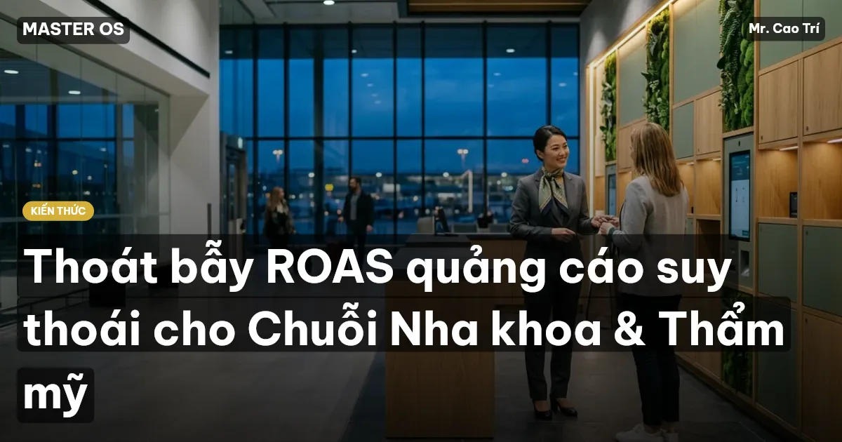 Thoát bẫy ROAS quảng cáo suy thoái cho Chuỗi Nha khoa & Thẩm mỹ