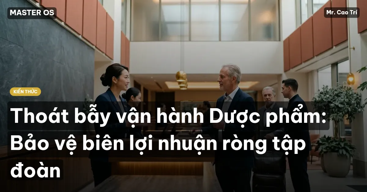 Thoát bẫy vận hành Dược phẩm: Bảo vệ biên lợi nhuận ròng tập đoàn