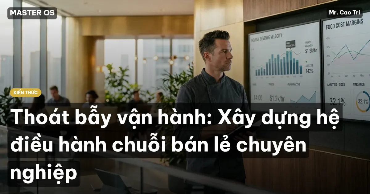 Thoát bẫy vận hành: Xây dựng hệ điều hành chuỗi bán lẻ chuyên nghiệp