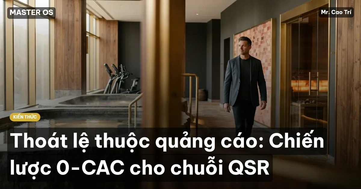 Thoát lệ thuộc quảng cáo: Chiến lược 0-CAC cho chuỗi QSR