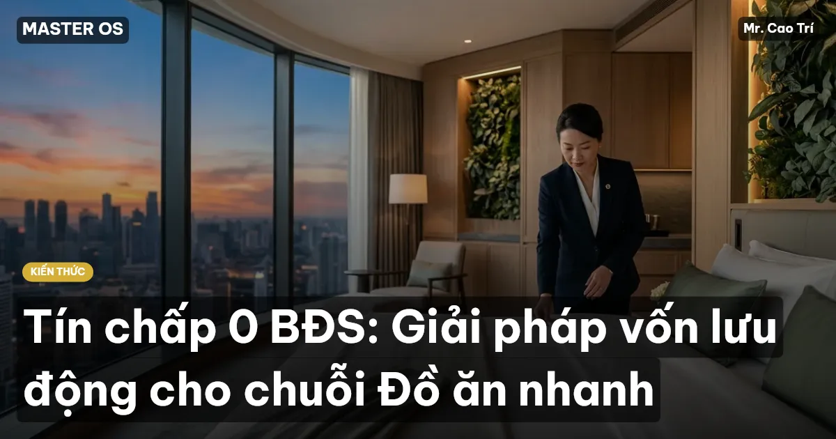 Tín chấp 0 BĐS: Giải pháp vốn lưu động cho chuỗi Đồ ăn nhanh