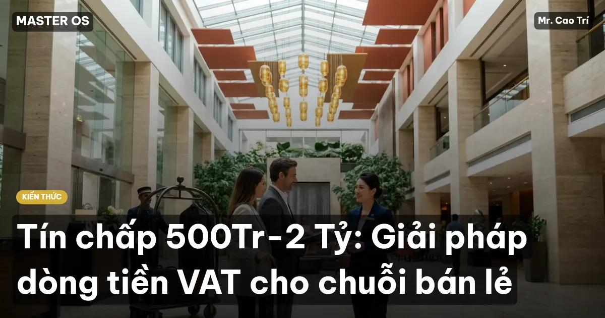 Tín chấp 500Tr-2 Tỷ: Giải pháp dòng tiền VAT cho chuỗi bán lẻ