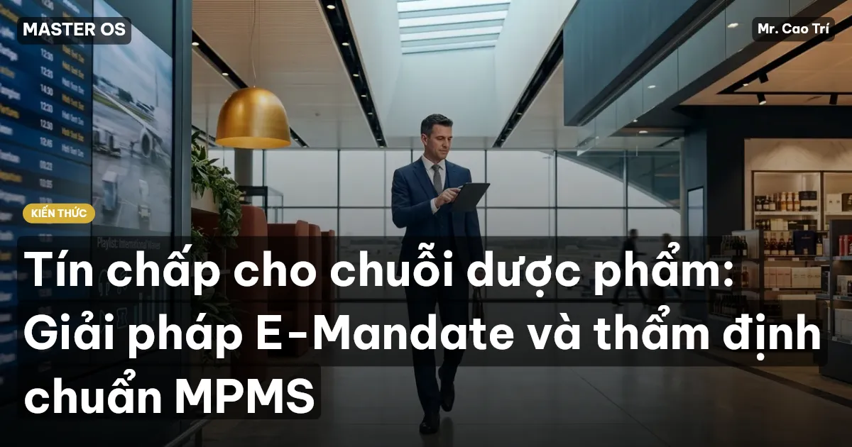 Tín chấp cho chuỗi dược phẩm: Giải pháp E-Mandate và thẩm định chuẩn MPMS