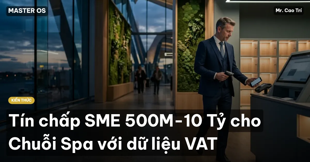 Tín chấp SME 500M-10 Tỷ cho Chuỗi Spa với dữ liệu VAT