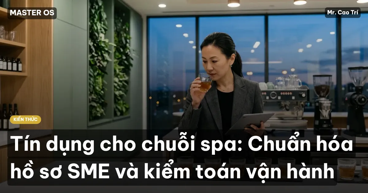 Tín dụng cho chuỗi spa: Chuẩn hóa hồ sơ SME và kiểm toán vận hành