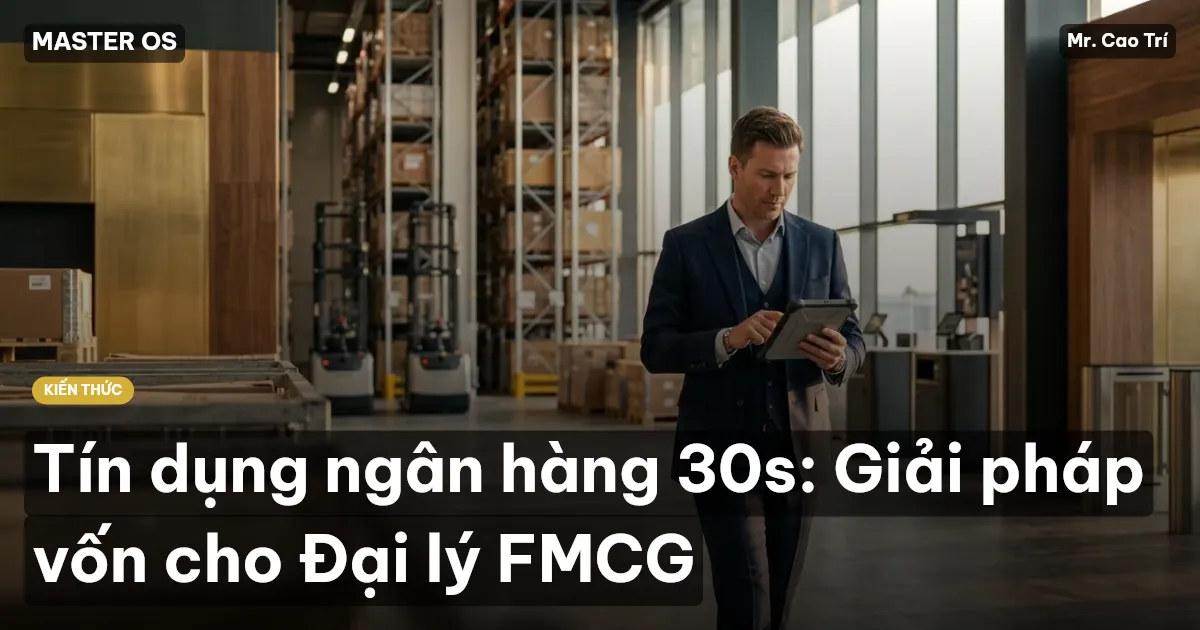 Tín dụng ngân hàng 30s: Giải pháp vốn cho Đại lý FMCG