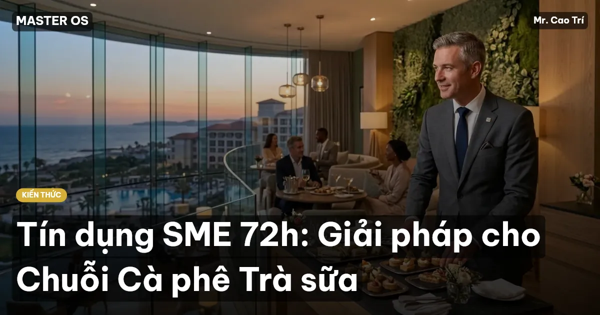 Tín dụng SME 72h: Giải pháp cho Chuỗi Cà phê Trà sữa