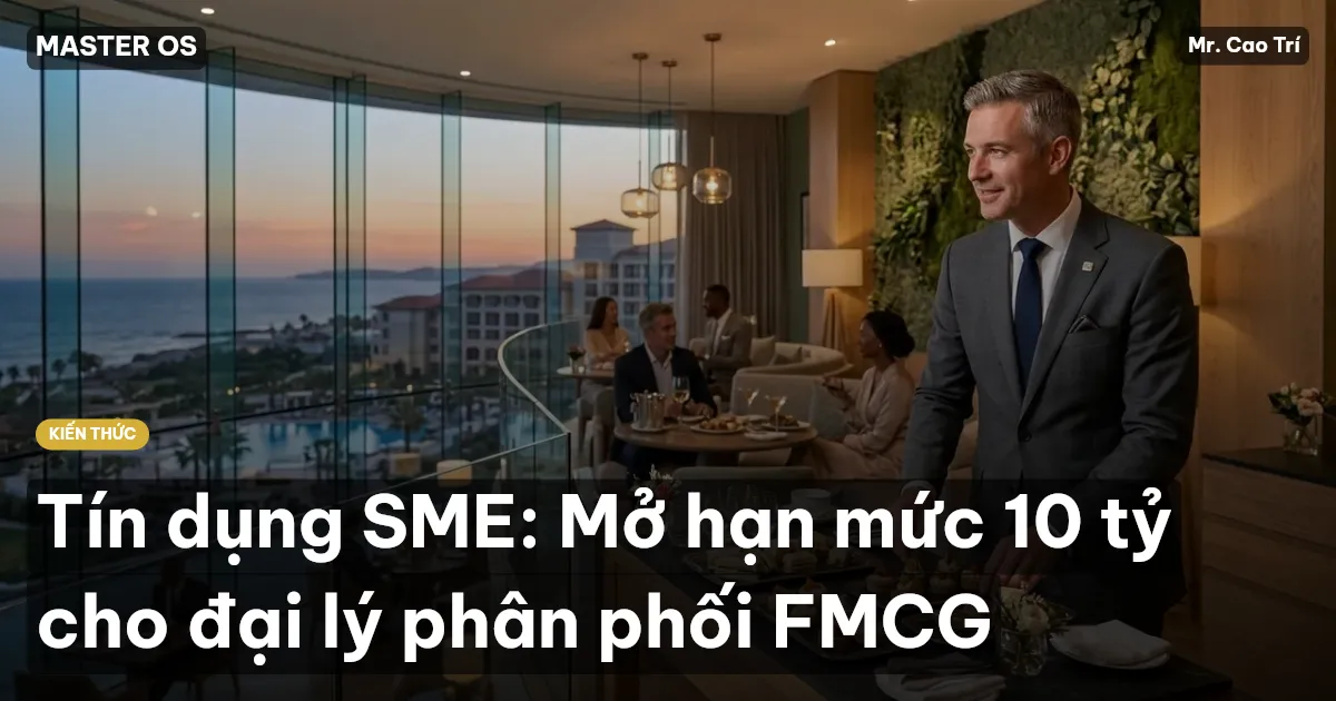 Tín dụng SME: Mở hạn mức 10 tỷ cho đại lý phân phối FMCG