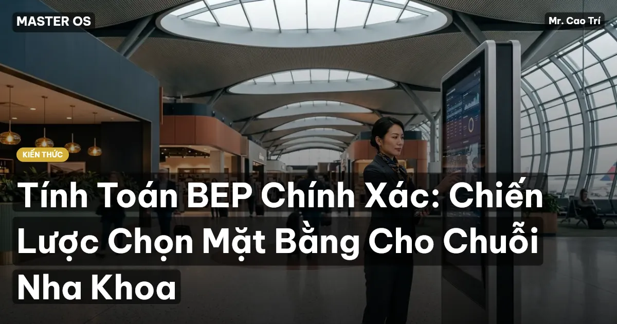 Tính Toán BEP Chính Xác: Chiến Lược Chọn Mặt Bằng Cho Chuỗi Nha Khoa