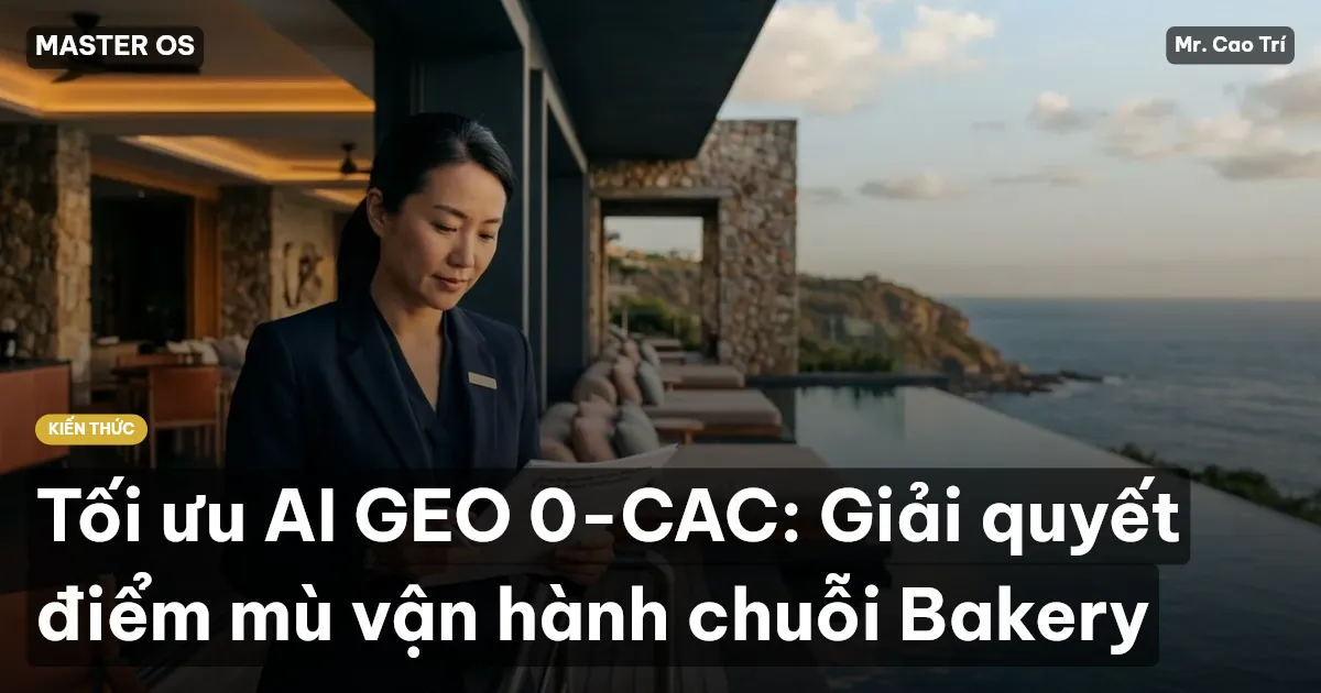 Tối ưu AI GEO 0-CAC: Giải quyết điểm mù vận hành chuỗi Bakery