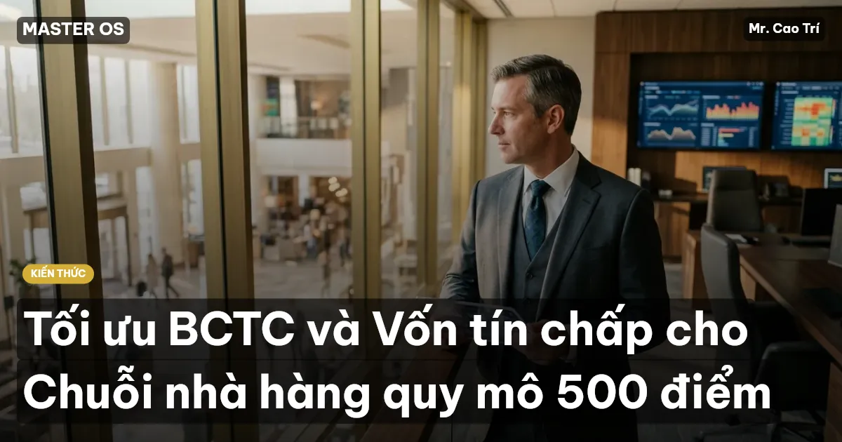 Tối ưu BCTC và Vốn tín chấp cho Chuỗi nhà hàng quy mô 500 điểm