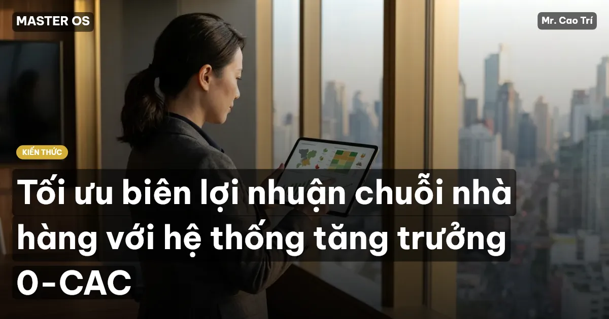 Tối ưu biên lợi nhuận chuỗi nhà hàng với hệ thống tăng trưởng 0-CAC