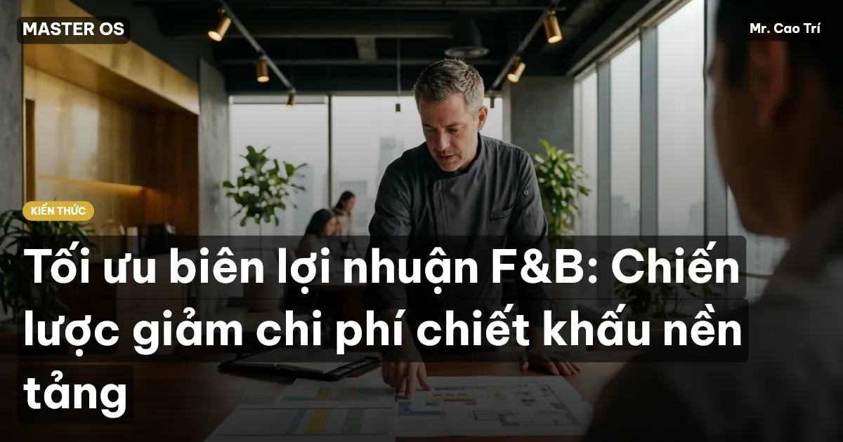 Tối ưu biên lợi nhuận F&B: Chiến lược giảm chi phí chiết khấu nền tảng