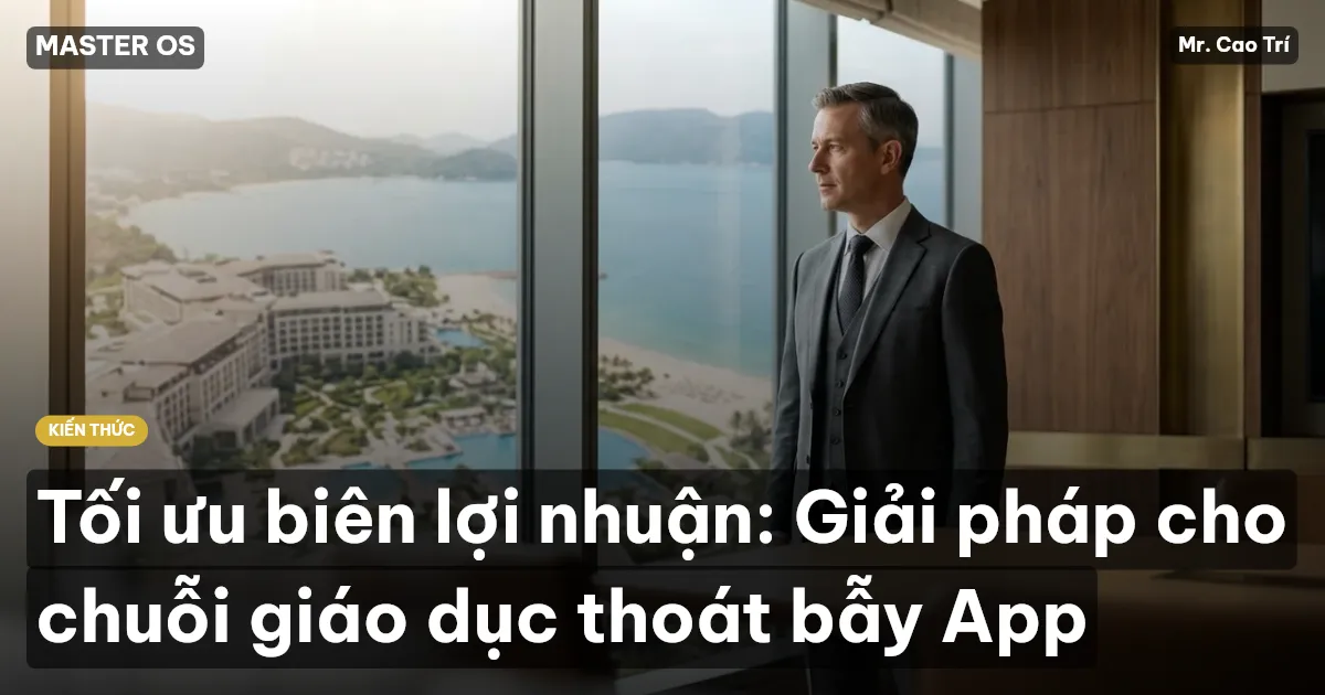 Tối ưu biên lợi nhuận: Giải pháp cho chuỗi giáo dục thoát bẫy App