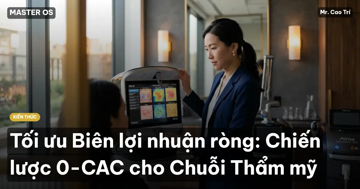 Tối ưu Biên lợi nhuận ròng: Chiến lược 0-CAC cho Chuỗi Thẩm mỹ