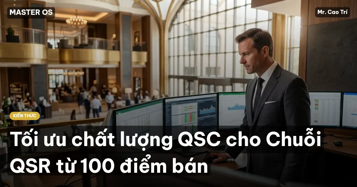 Tối ưu chất lượng QSC cho Chuỗi QSR từ 100 điểm bán