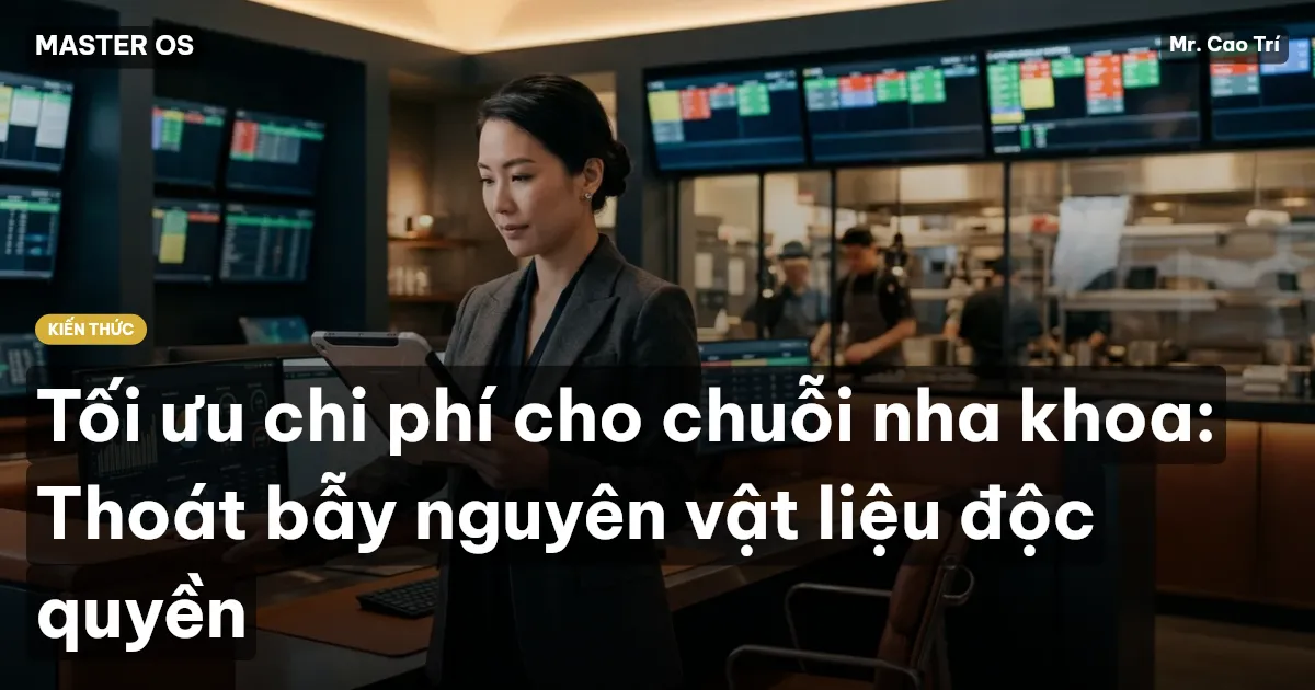 Tối ưu chi phí cho chuỗi nha khoa: Thoát bẫy nguyên vật liệu độc quyền