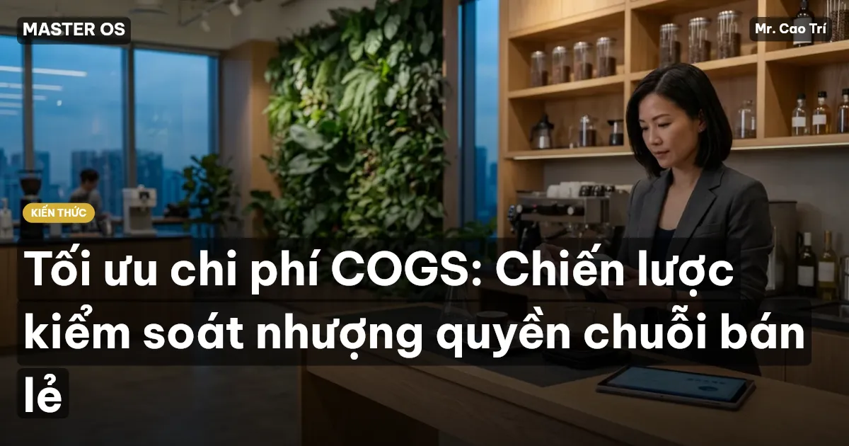 Tối ưu chi phí COGS: Chiến lược kiểm soát nhượng quyền chuỗi bán lẻ