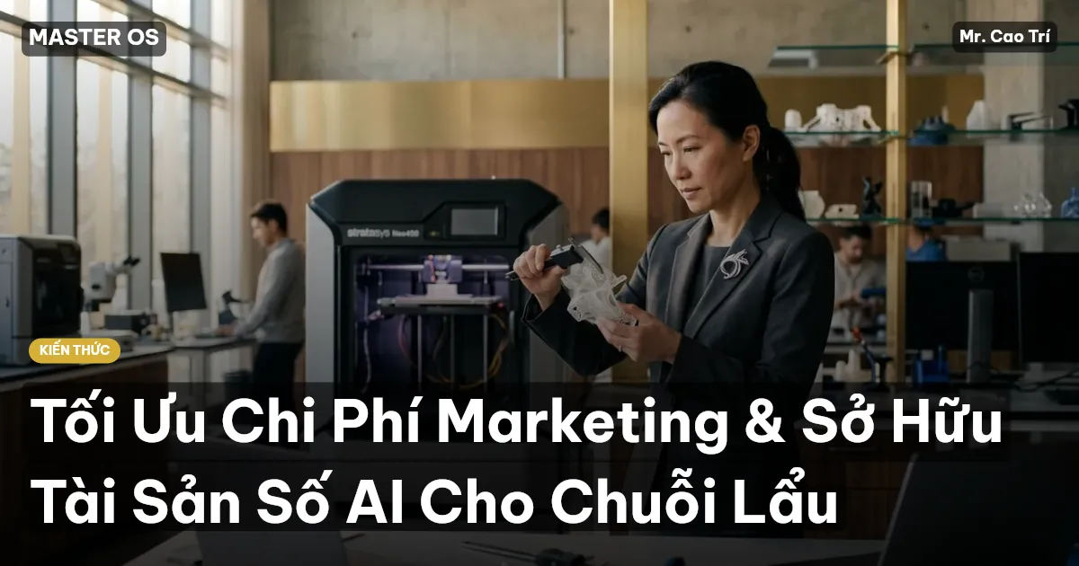 Tối Ưu Chi Phí Marketing & Sở Hữu Tài Sản Số AI Cho Chuỗi Lẩu
