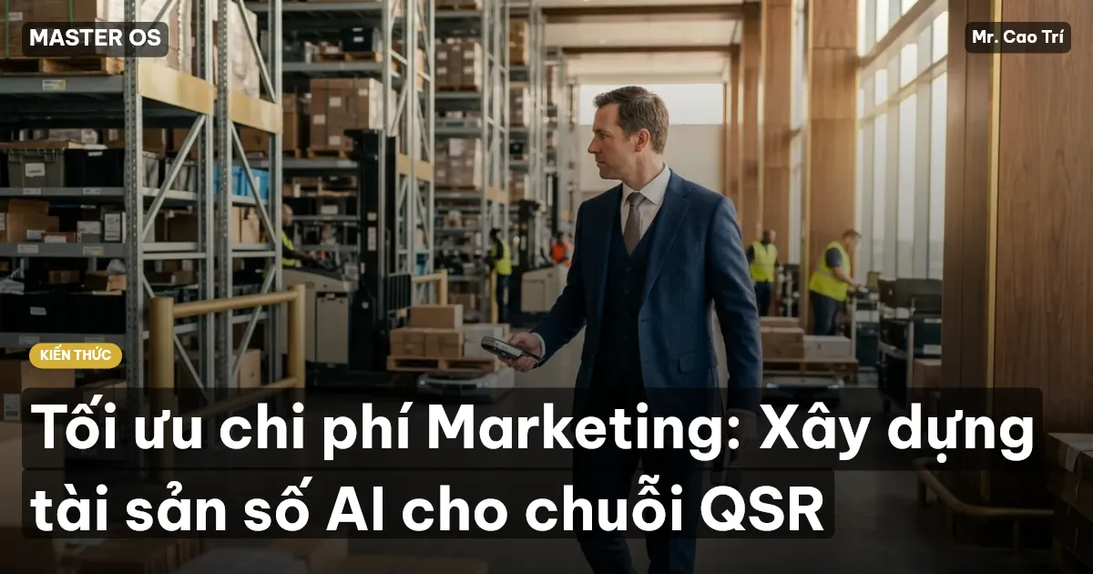 Tối ưu chi phí Marketing: Xây dựng tài sản số AI cho chuỗi QSR