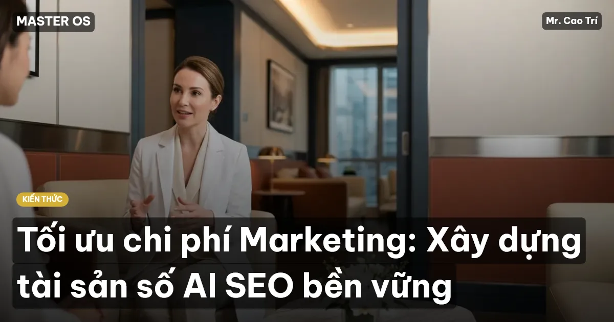 Tối ưu chi phí Marketing: Xây dựng tài sản số AI SEO bền vững
