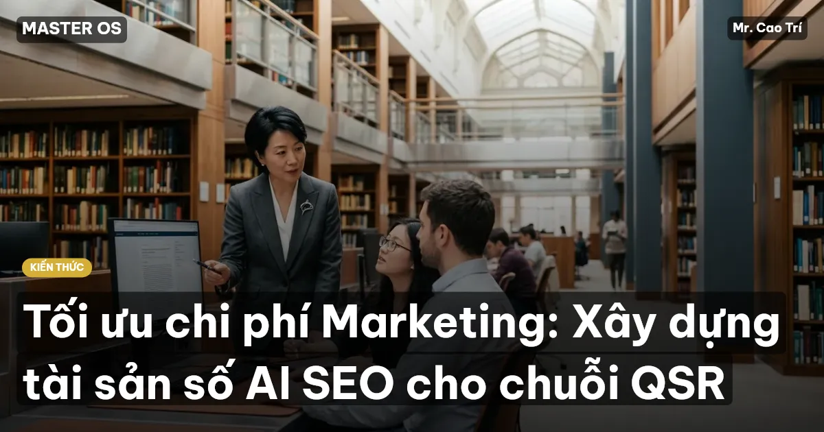 Tối ưu chi phí Marketing: Xây dựng tài sản số AI SEO cho chuỗi QSR